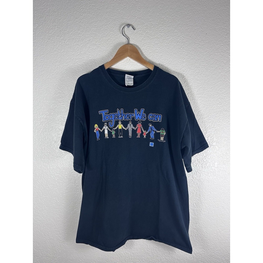 Vintage College Hospitals Together We Can Make a Difference T-Shirt XL Black